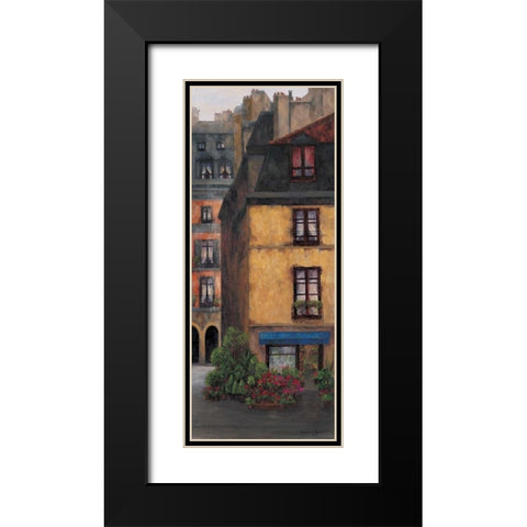 La Floristeria II Black Modern Wood Framed Art Print with Double Matting by Masdeu, Montserrat