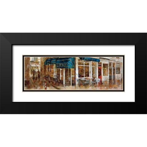 Coffee Black Modern Wood Framed Art Print with Double Matting by Martin, Noemi