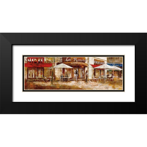 La Rotonde Black Modern Wood Framed Art Print with Double Matting by Martin, Noemi