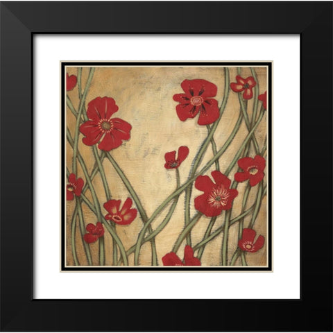 Morning Poem I Black Modern Wood Framed Art Print with Double Matting by MAJA