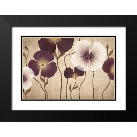 Damsels Black Modern Wood Framed Art Print with Double Matting by MAJA