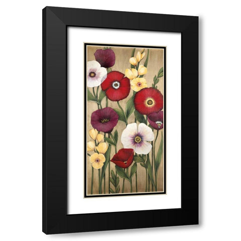 Jardin Dore Black Modern Wood Framed Art Print with Double Matting by MAJA