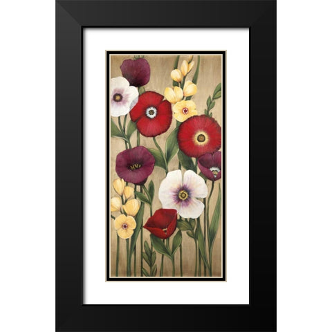 Jardin Dore Black Modern Wood Framed Art Print with Double Matting by MAJA
