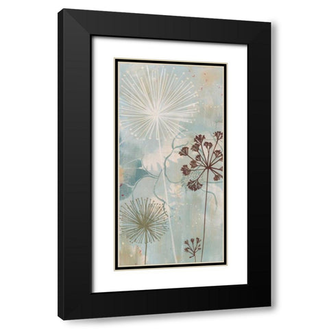 Breeza Black Modern Wood Framed Art Print with Double Matting by MAJA