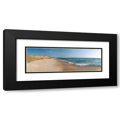 The Sand and the Sea Black Modern Wood Framed Art Print with Double Matting by Nagler, Monte