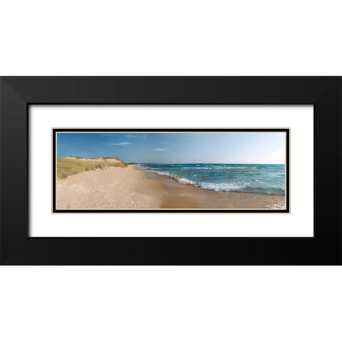 The Sand and the Sea Black Modern Wood Framed Art Print with Double Matting by Nagler, Monte