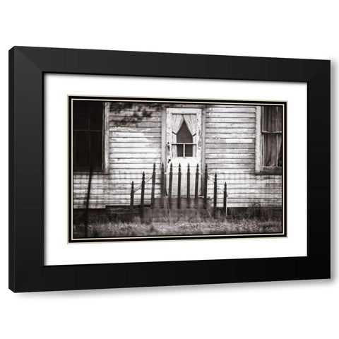 Americana Black Modern Wood Framed Art Print with Double Matting by OMara, James