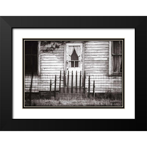 Americana Black Modern Wood Framed Art Print with Double Matting by OMara, James