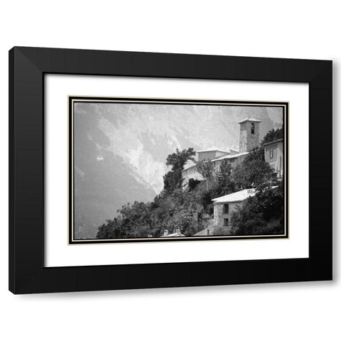 Provence Black Modern Wood Framed Art Print with Double Matting by OMara, James