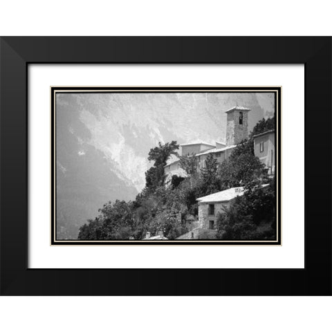 Provence Black Modern Wood Framed Art Print with Double Matting by OMara, James