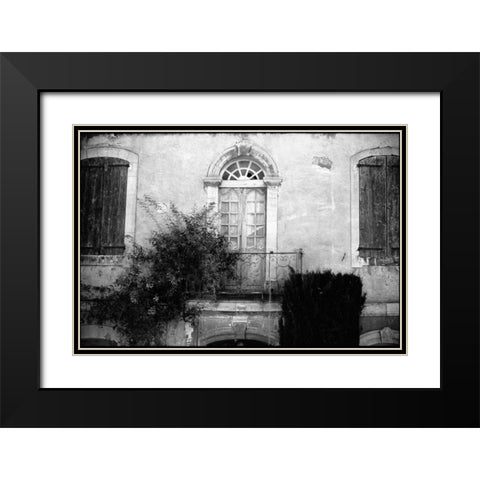 Provence Black Modern Wood Framed Art Print with Double Matting by OMara, James