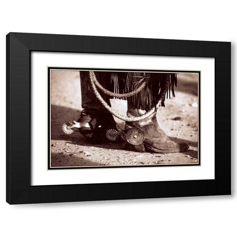 Standing Black Modern Wood Framed Art Print with Double Matting by OMara, James