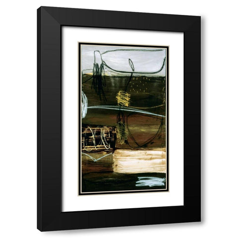 Void I Black Modern Wood Framed Art Print with Double Matting by Owen, Wayde