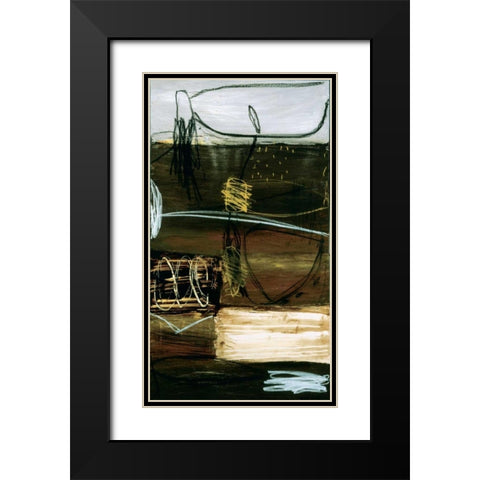 Void I Black Modern Wood Framed Art Print with Double Matting by Owen, Wayde