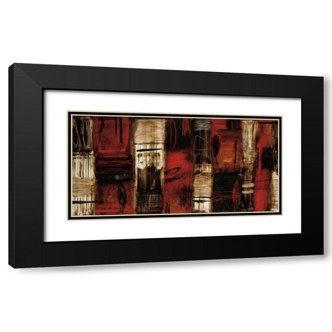 Remnants Black Modern Wood Framed Art Print with Double Matting by Owen, Wayde
