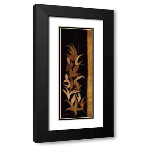 Black Shinwa I Black Modern Wood Framed Art Print with Double Matting by Perlmutter, Jennifer