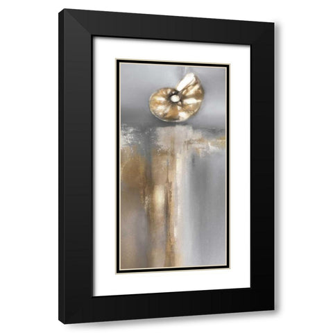 Silver and Gold Treasures II Black Modern Wood Framed Art Print with Double Matting by Prior, J.P.