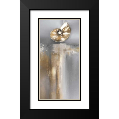 Silver and Gold Treasures II Black Modern Wood Framed Art Print with Double Matting by Prior, J.P.
