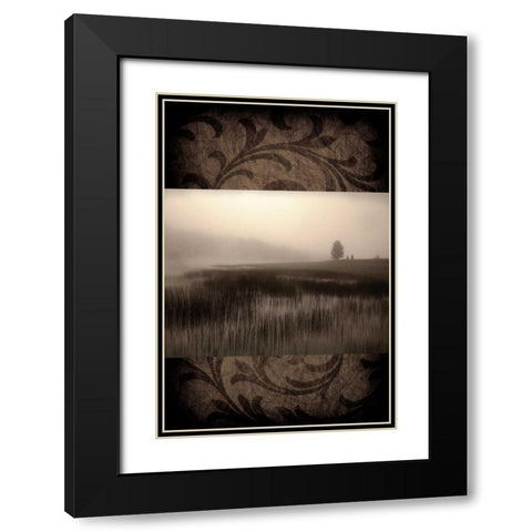 Misty Morning Black Modern Wood Framed Art Print with Double Matting by Pahl, Janel