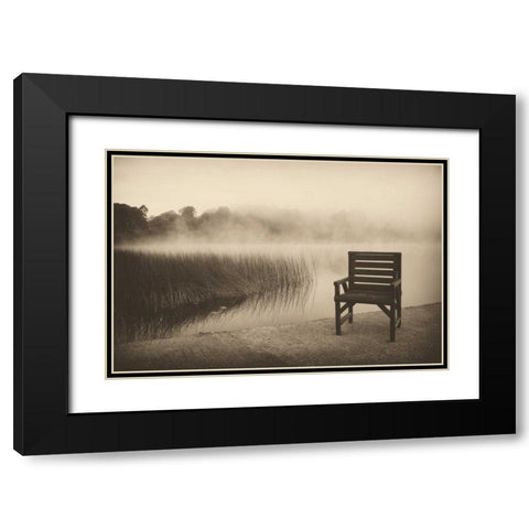 Reflections at Dawn Black Modern Wood Framed Art Print with Double Matting by Pahl, Janel