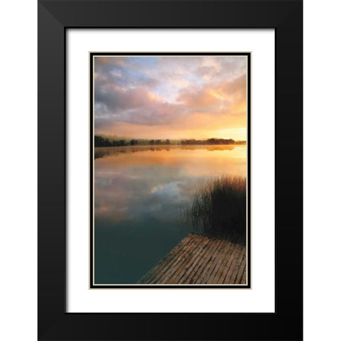 Irish Dawn Black Modern Wood Framed Art Print with Double Matting by Pahl, Janel