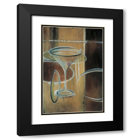 Sweet Martini Black Modern Wood Framed Art Print with Double Matting by Pulliam, Mark