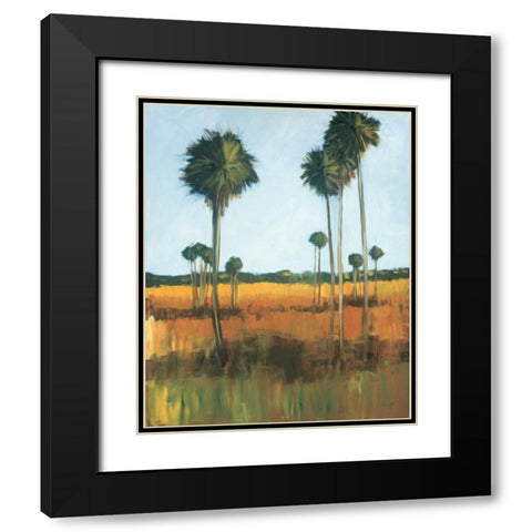 Tall Palms I Black Modern Wood Framed Art Print with Double Matting by Pulliam, Mark
