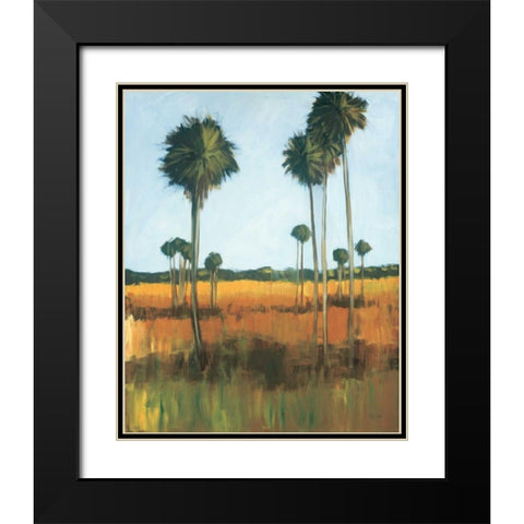 Tall Palms I Black Modern Wood Framed Art Print with Double Matting by Pulliam, Mark
