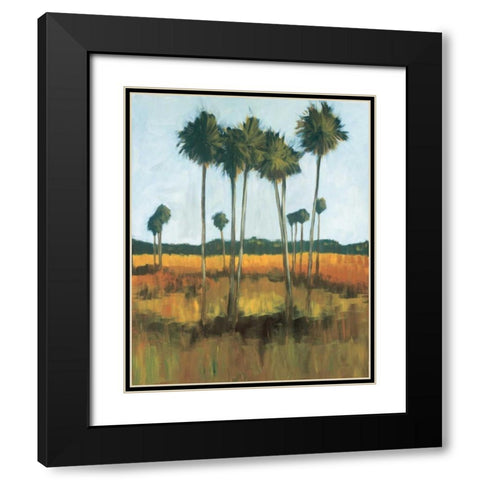 Tall Palms II Black Modern Wood Framed Art Print with Double Matting by Pulliam, Mark