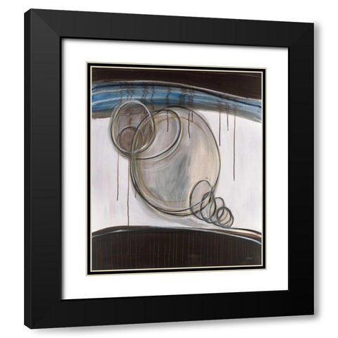 Bubbles II Black Modern Wood Framed Art Print with Double Matting by Pulliam, Mark