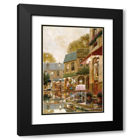 Just You and Me Black Modern Wood Framed Art Print with Double Matting by Archambault, Gilles