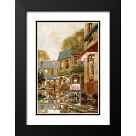 Just You and Me Black Modern Wood Framed Art Print with Double Matting by Archambault, Gilles