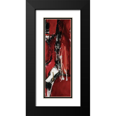 Tango I Black Modern Wood Framed Art Print with Double Matting by Barnes, Natasha