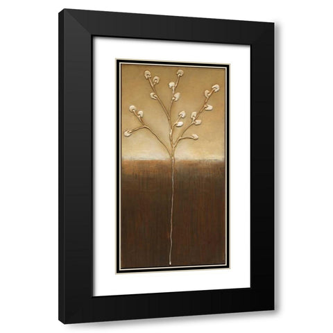 Pussy Willows II Black Modern Wood Framed Art Print with Double Matting by Eve