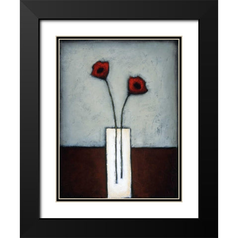 Fire and Ice I Black Modern Wood Framed Art Print with Double Matting by Eve