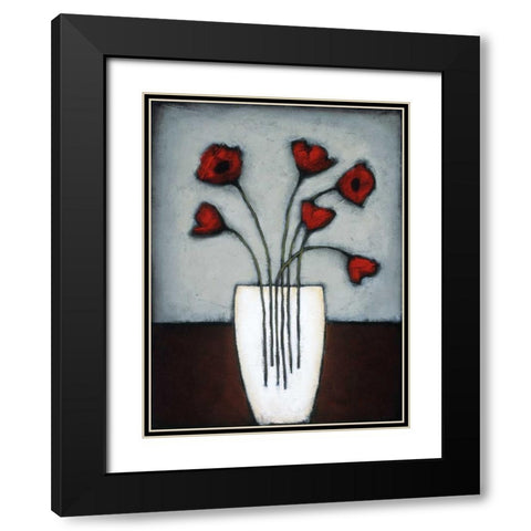 Fire and Ice II Black Modern Wood Framed Art Print with Double Matting by Eve