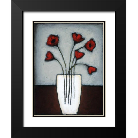 Fire and Ice II Black Modern Wood Framed Art Print with Double Matting by Eve