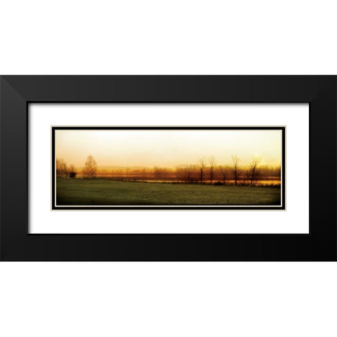 Wait for Winter Black Modern Wood Framed Art Print with Double Matting by Filler, Rick