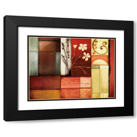 Solace I Black Modern Wood Framed Art Print with Double Matting by Leal, Fernando