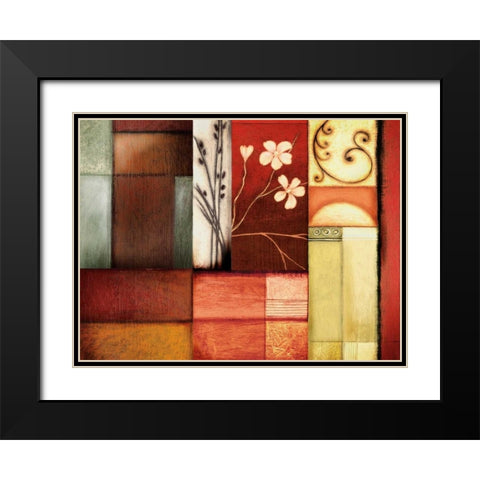Solace I Black Modern Wood Framed Art Print with Double Matting by Leal, Fernando