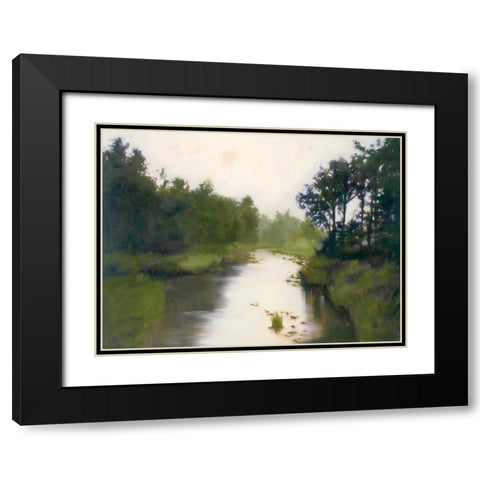 Foothills Stream Black Modern Wood Framed Art Print with Double Matting by Lightell, Megan
