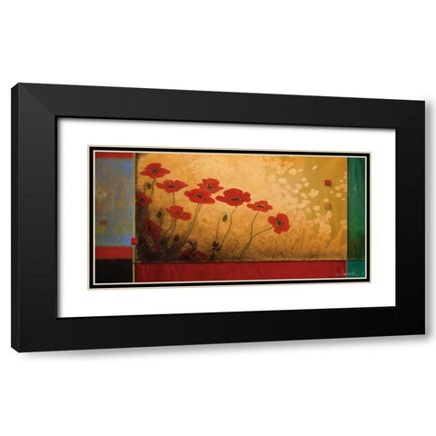 Walking in Eden Black Modern Wood Framed Art Print with Double Matting by Li-Leger, Don