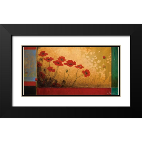 Walking in Eden Black Modern Wood Framed Art Print with Double Matting by Li-Leger, Don