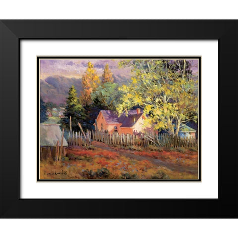 Rural Vista II Black Modern Wood Framed Art Print with Double Matting by Lund, Nancy