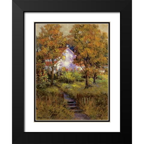 Rural Vista IV Black Modern Wood Framed Art Print with Double Matting by Lund, Nancy