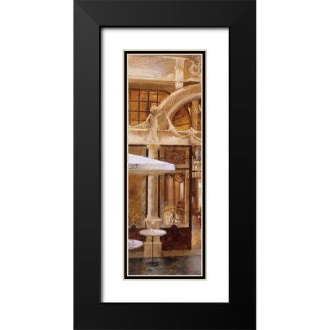 Cafe Majestic I Black Modern Wood Framed Art Print with Double Matting by Martin, Noemi