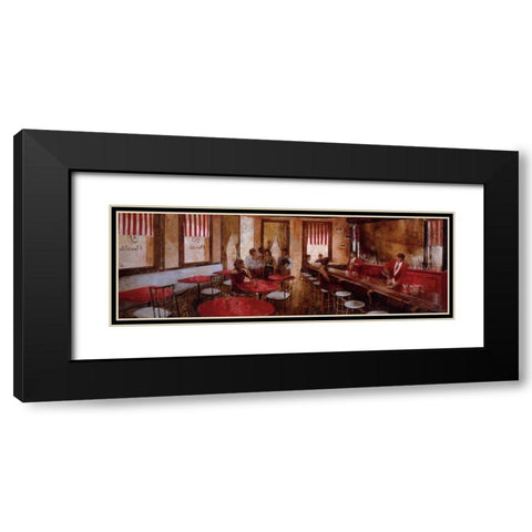 El Floridita Black Modern Wood Framed Art Print with Double Matting by Martin, Noemi