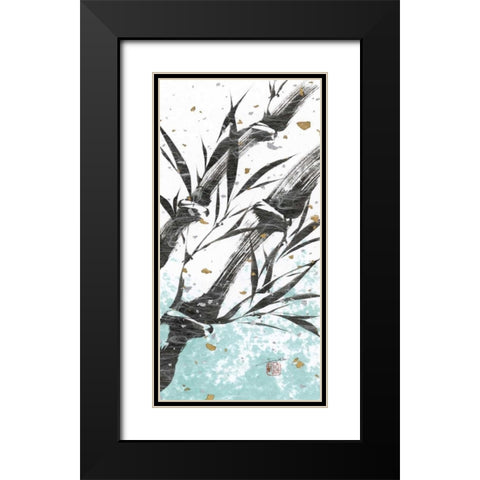 Kyotos Garden I Black Modern Wood Framed Art Print with Double Matting by Sugita, Katsumi