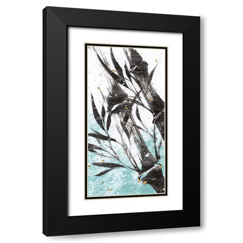 Kyotos Garden II Black Modern Wood Framed Art Print with Double Matting by Sugita, Katsumi