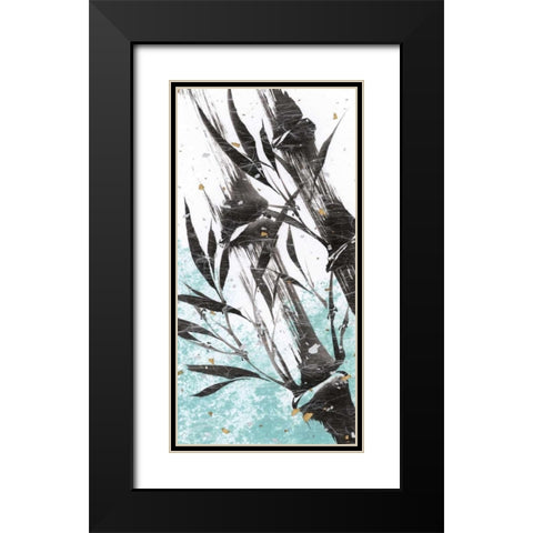Kyotos Garden II Black Modern Wood Framed Art Print with Double Matting by Sugita, Katsumi